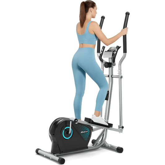 THERUN Elliptical Machine Ultra-Quiet Design for Home Fitness/6KG Flywheel with 16 Resistance Levels Integrated Pulse Sensor