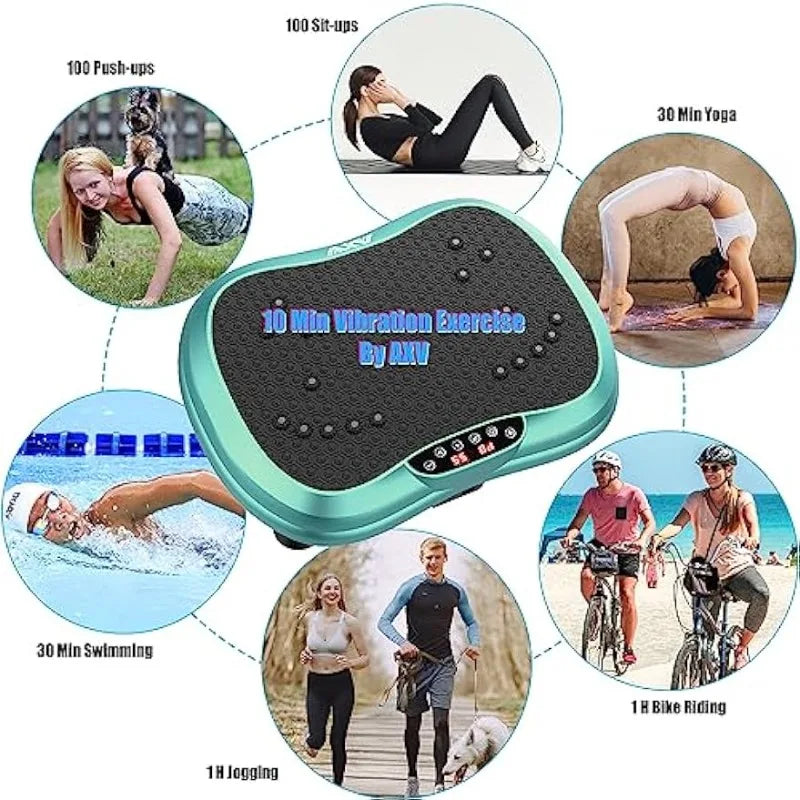 AXV Vibration Plate Exercise Machine/Whole Body Workout Vibrate Fitness Platform