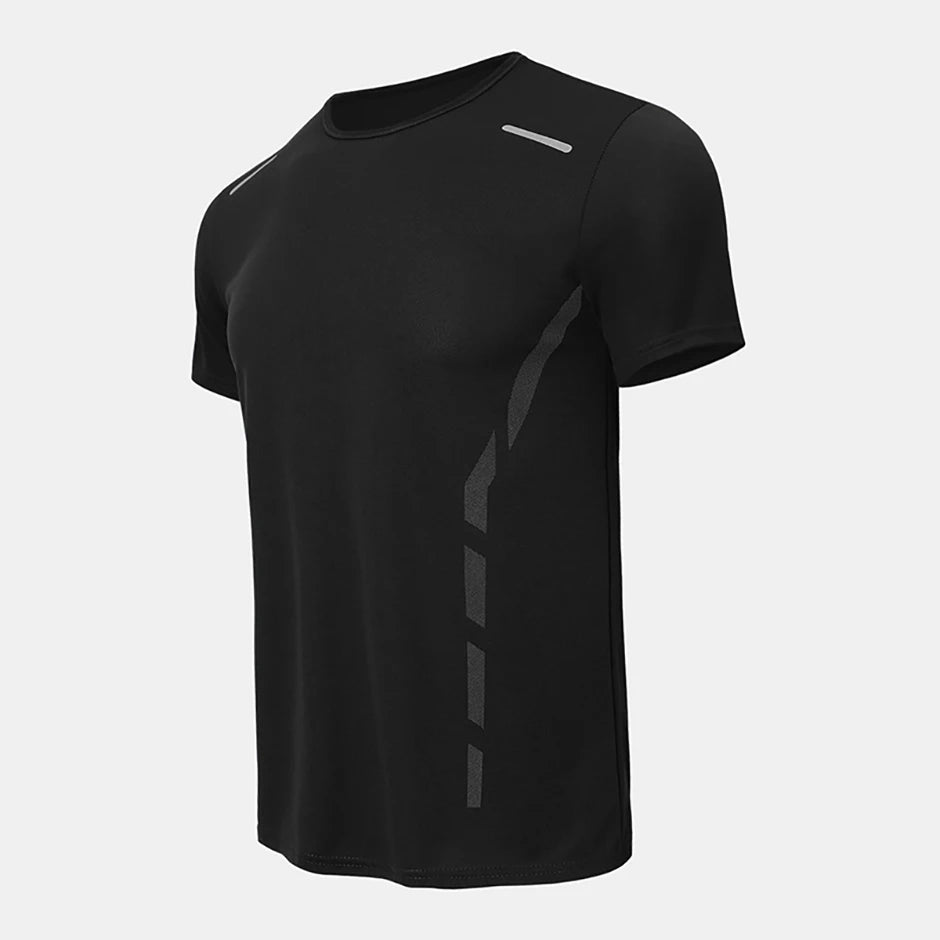 4/1 Pcs Men's Summer Multicolor Quick-drying Sports Short Sleeve/Loose Breathable Fitness Running Badminton T Reflective Strip