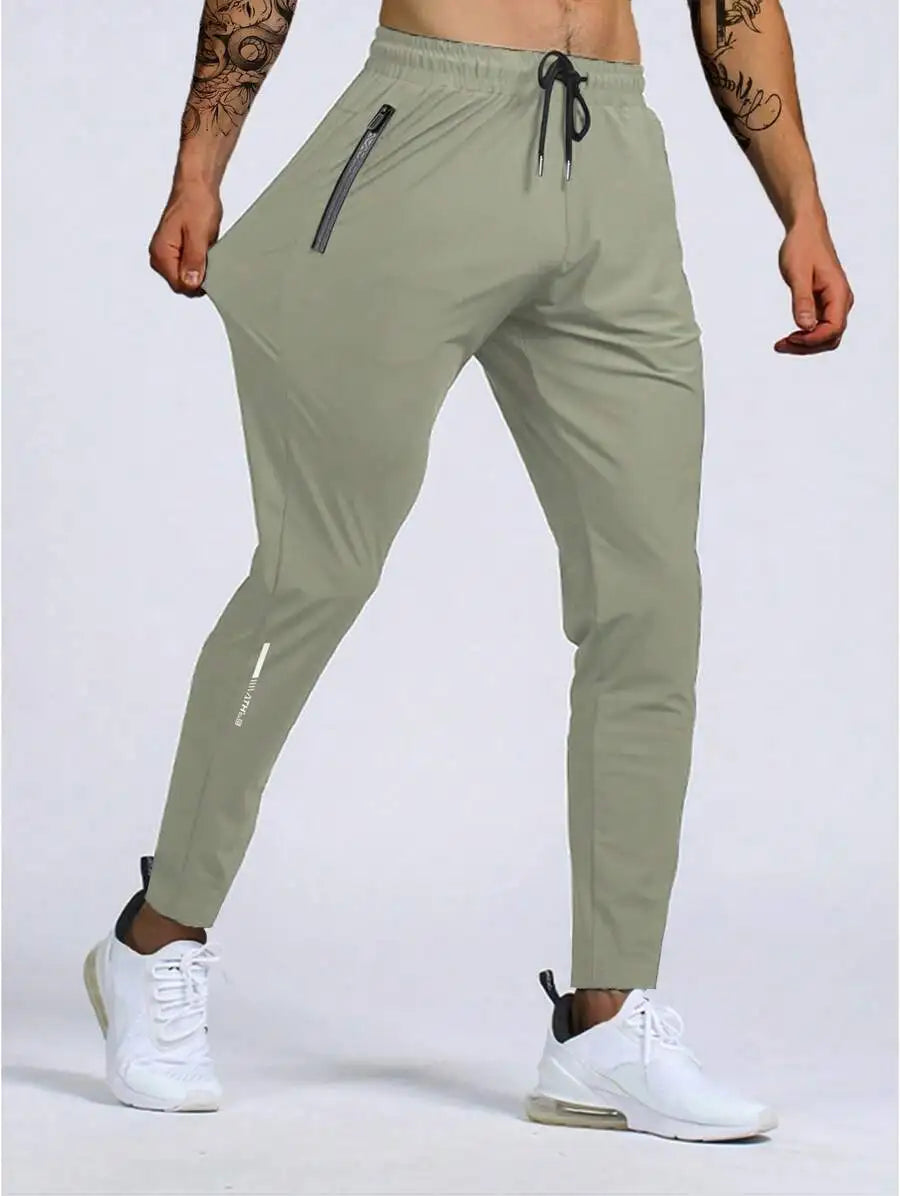 Men's Sweatpants Lightweight Active Pants Quick Dry/For Running Jogging Golf With Zipper Pockets