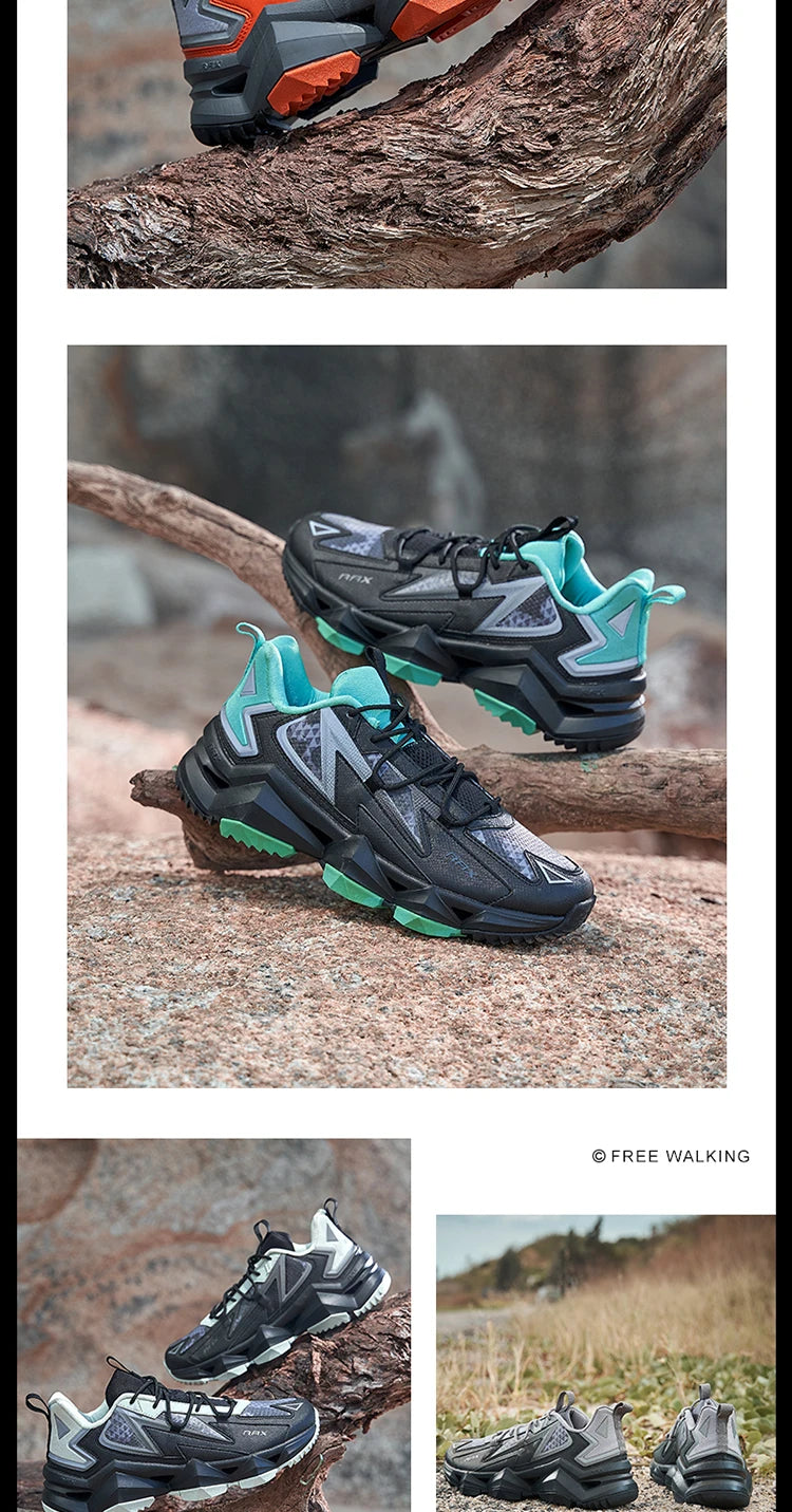 Rax Men Waterproof Hiking Shoes Breathable Hiking Boots/Outdoor Trekking Sports Sneakers Tactical Shoes