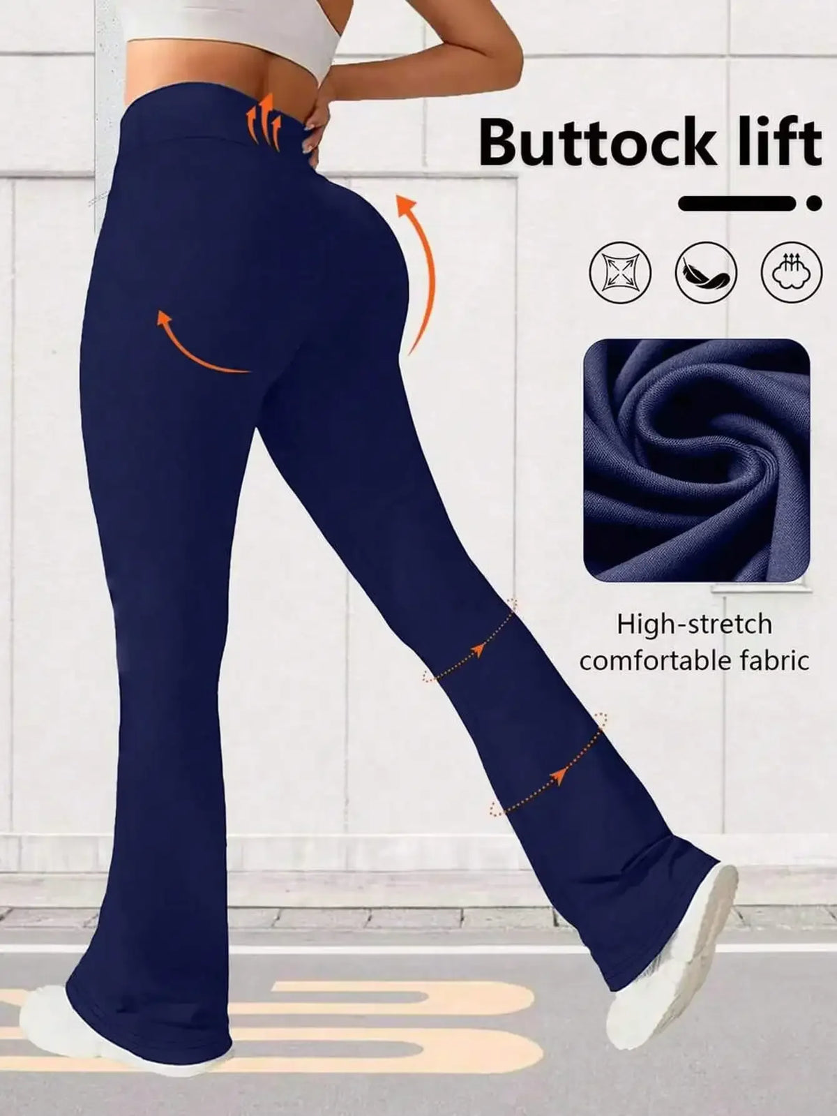 Women's High Waist Flare Yoga Pants Wide Leg Yoga Pants/Loose Casual Sports Leggings For Fitness