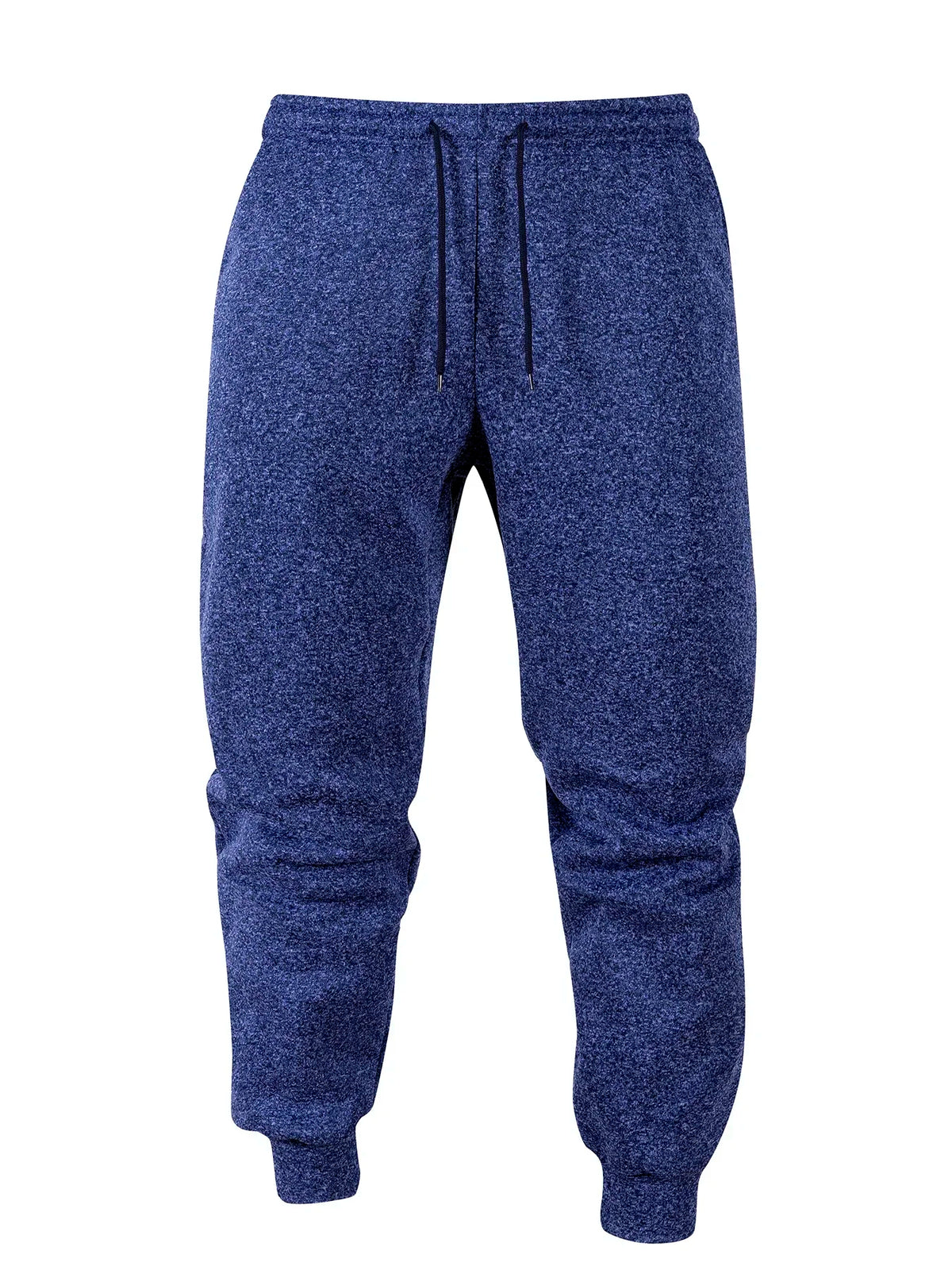 2Pcs In Set Men Fleece Lined Jogger Sweatpants Thick Warm Elastic Waist/Drawstring Tapered Pants Casual Athletic Winter Wear
