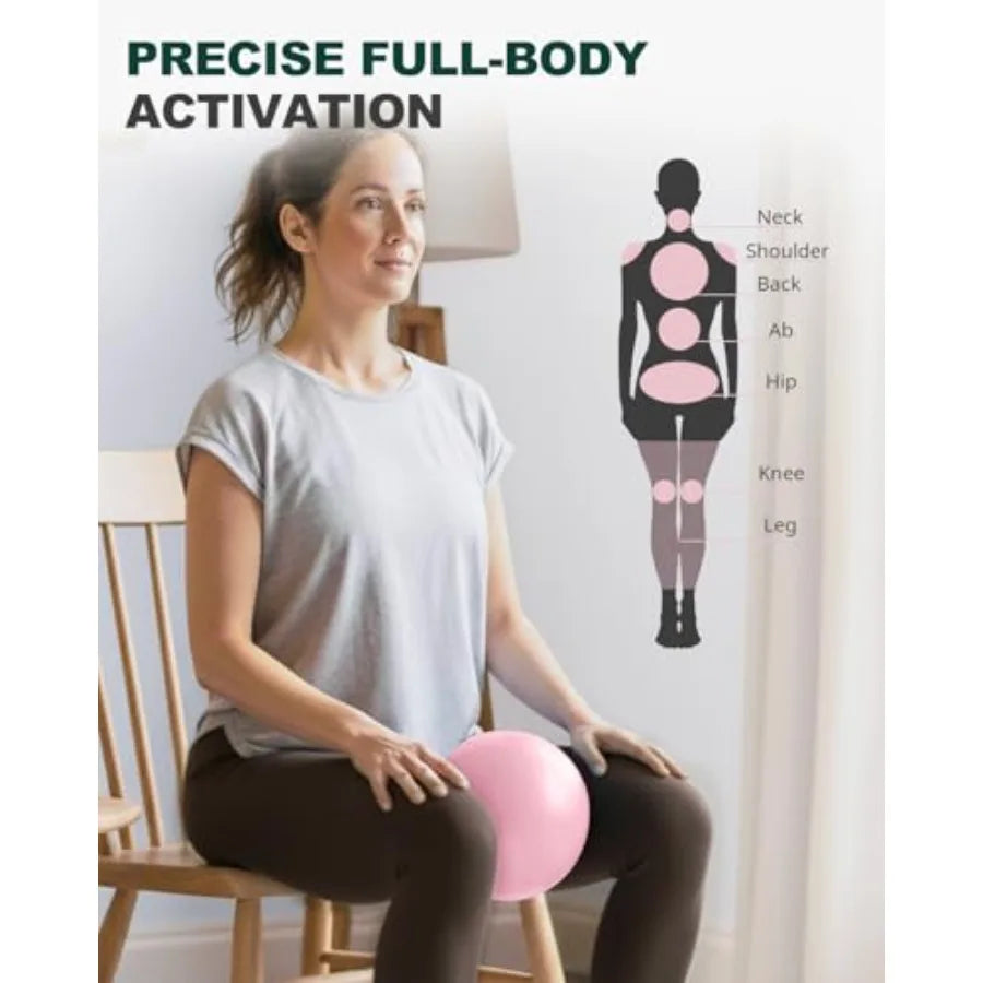 Exercise Ball for Yoga Pilates and Fitness Stability Ball Equipment/ for Home Gym and Office Chair, Core and Balance Training