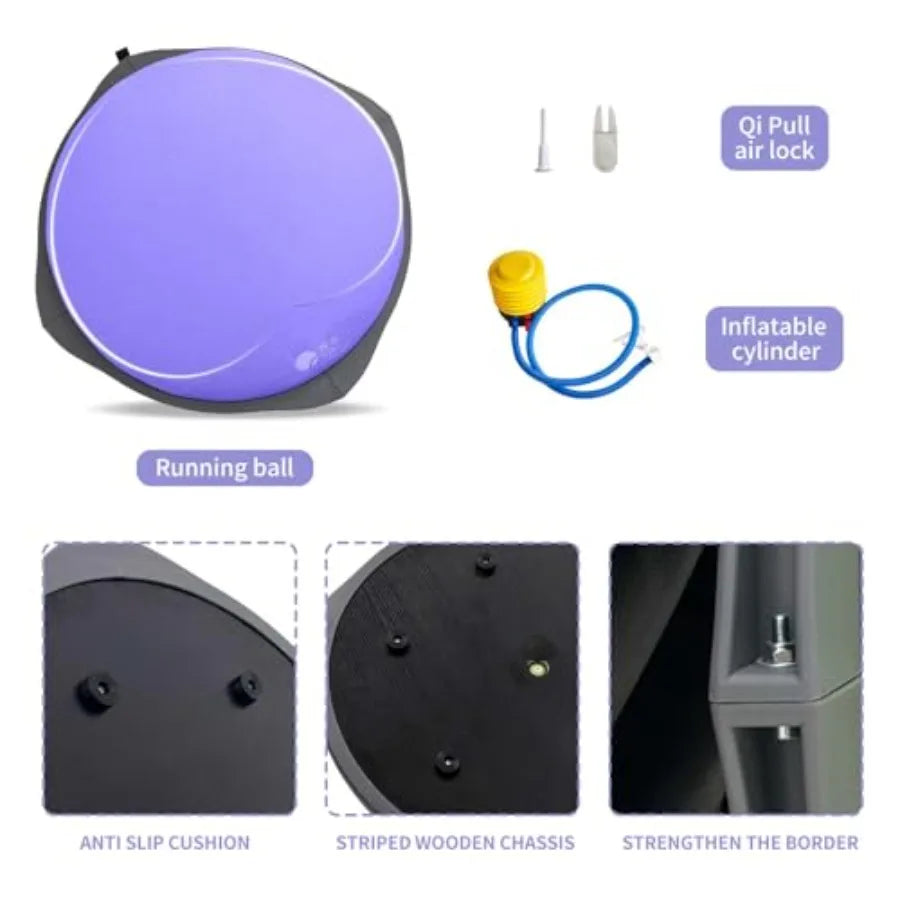 27.5 inch Anti Skid Surface Workout Equipment for Home Gym/Balancing Ball Half Ball Balance Trainer for Core Training