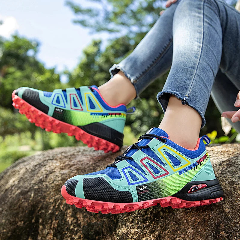 Women's Hiking Shoes Waterproof Outdoor Sports Shoes Women's Walking/Travel Sports Shoes Bicycle Sports Shoes Running Shoes