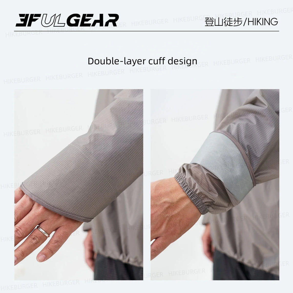 3F UL GEAR QingSuo Spilt Rain Poncho Outdoor Ultralight/Sleeve Rain Coats 15D Nylon Waterproof Hiking Cycling Jacket