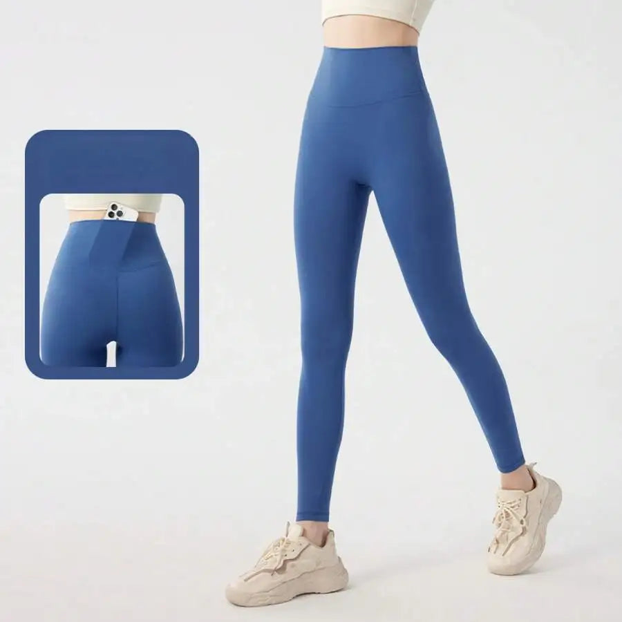 Women High Waist Peach Butt Lifting Scrunch Yoga Leggings/Compression Running Gym Tights Quick Dry Elastic Sports Pants