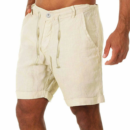 Spring Summer Casual Shorts Men's Fashion Cotton Linen Shorts/With Pockets Shorts Men Clothing Shorts