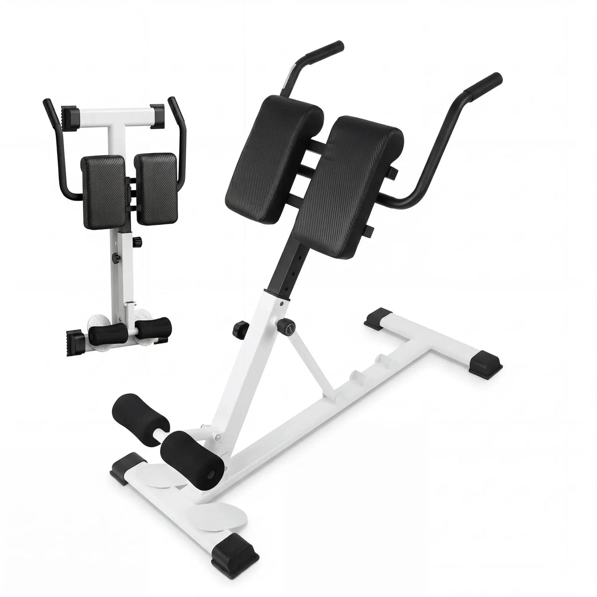 Roman Chair Hyperextension Bench For Home Gym 330 lb Capacity/Adjustable Back Extension Machine For Glutes Abs Core Hamstrings