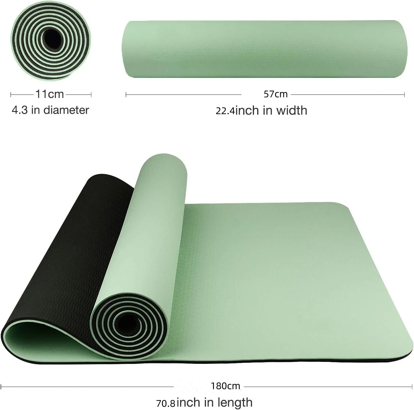 TPE yoga mat is environmentally friendly odorless elastic waterproof/ and anti slip It is a professional yoga mat