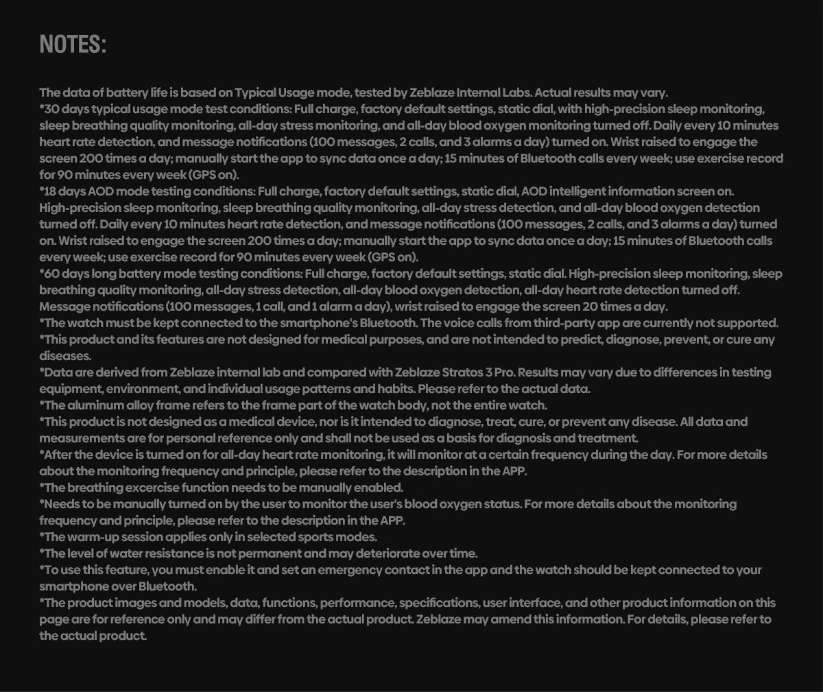 NEW Zeblaze Stratos 4 GPS Smart Watch 1.43 AMOLED Display Built-in Compass/Barometric Altimeter Flashlight Voice Call Smartwatch