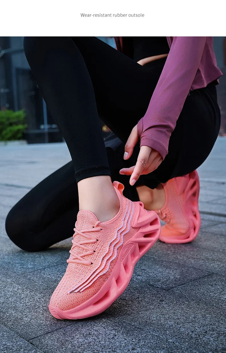 YRZL Sneakers Women Running Shoes Breathable Mesh Comfortable/Athletic Sneakers for Men Non Slip Sports Shoes for Woman