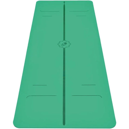 Evolve Yoga Mat Free Yoga Bag Included Patented Alignment System Grip/Nonslip Ecofriendly Sweat Resistant Long Wide Yoga Mat