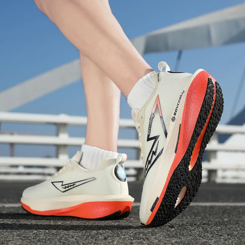 Running Shoes Carbon Marathon Men Sports Breathable/Lightweight Women's Comfortable Athletic Nonskid Sneakers