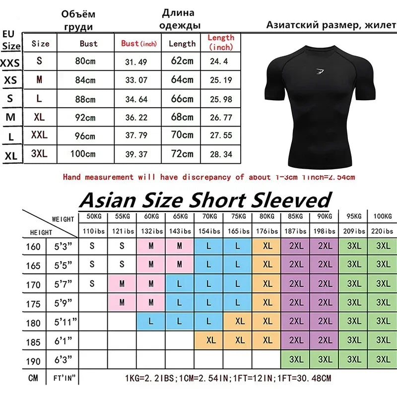 Men Short Sleeve Compression T-Shirt Running Gym/Fitness Sport Tees Male Jogging Athletic Sport Tops