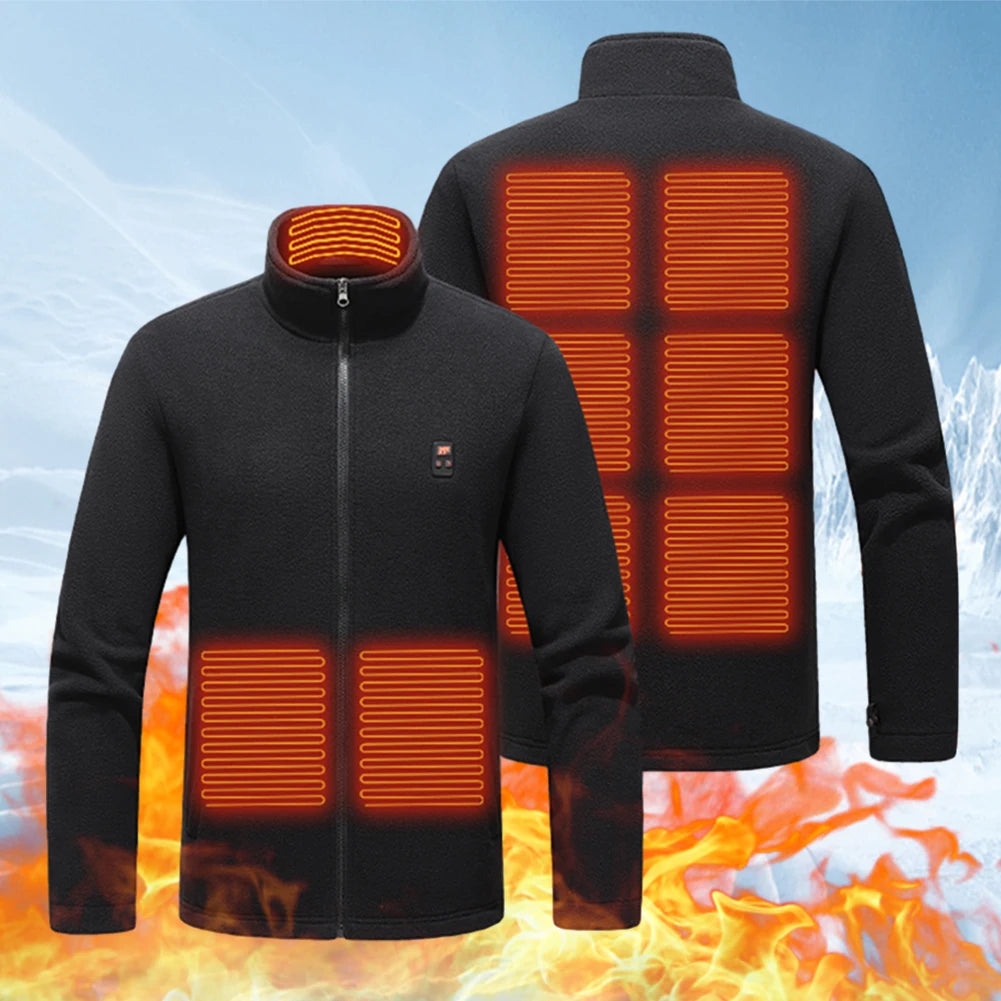 9 Heated Area Intelligent Heating Coat USB Charging Heated Jacket/Warm Jackets Coat 3 Gear Electric Heating Vest