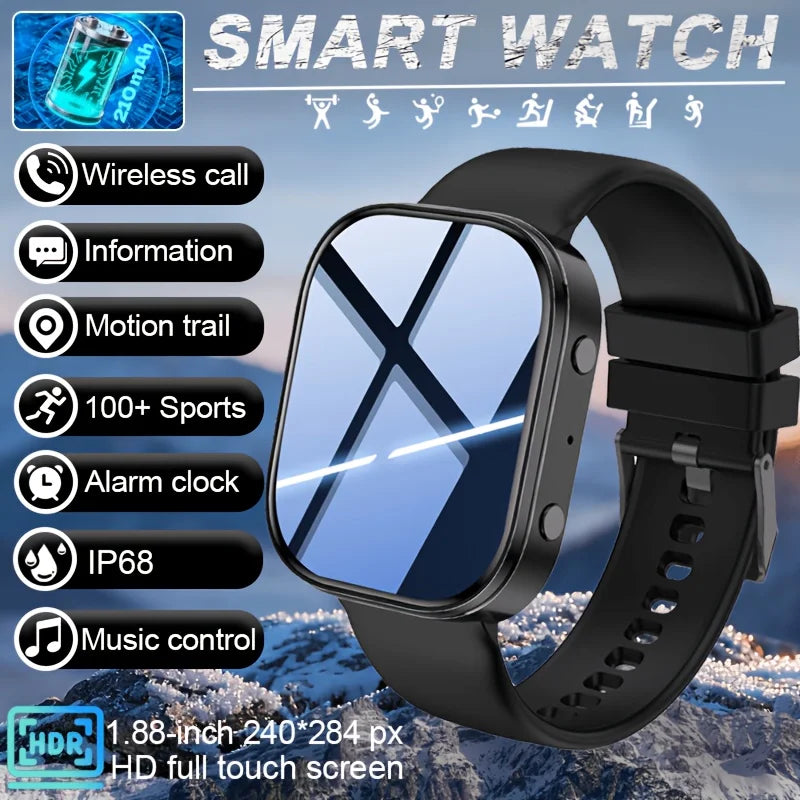 2026 Fashion Sports Smartwatch | USB Charging, TFT Screen/Rechargeable Battery Father's Day/Teacher's Day Wireless