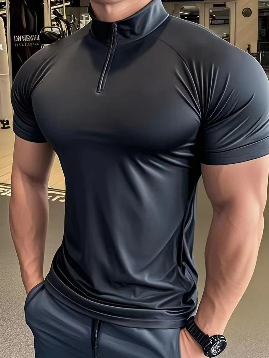 Men's T-shirt A New Fashion Trend For Fitness And Sports/Round-neck T-shirt Simple And Versatile Summer Casual Short-sleeved