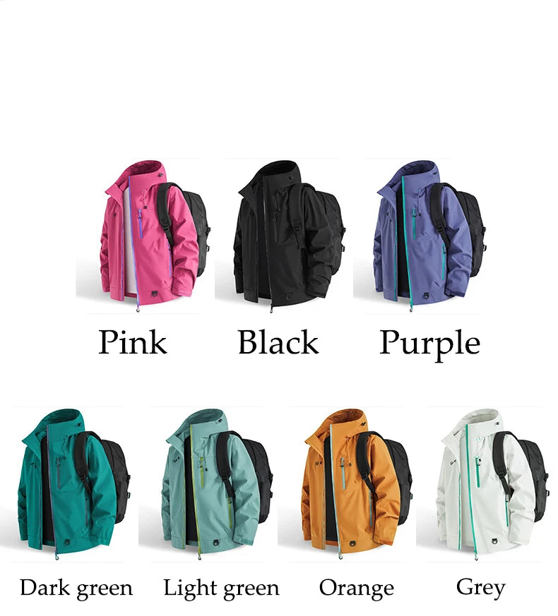 Autumn Sports Jacket Waterproof Windproof Jacket Men Women Outdoor/Sports Hiking Running Mountaineering Hooded Casual Sport Coat