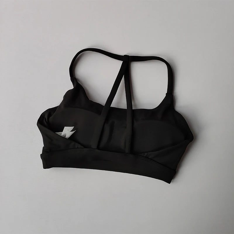Women's Sexy Back Sports Bra Top Push-Up Yoga Underwear Fitness Crop Top/Workout Yoga Top Soft Beauty Back Bras Gym Underwear