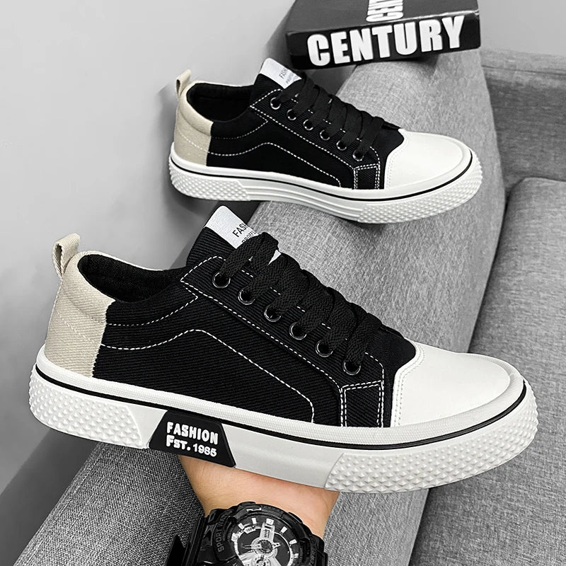 Canvas shoes Men's new spring summer style anti-slip sports sneakers for men/breathable and suitable for teenagers casual wear