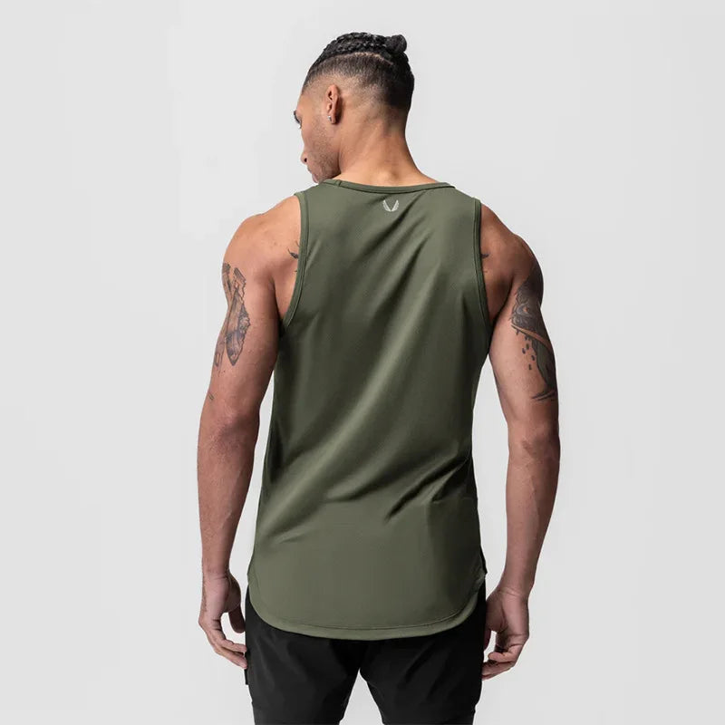 Men's Summer Casual Clothing Breathable Sport Basketball/Tank Top Gym Fitness Workouts Quick Dry Sleeveless Shirts Running Vest