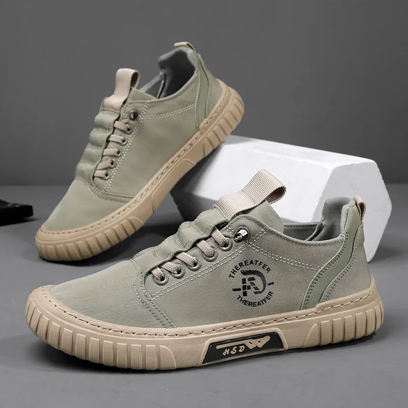 Summer canvas shoes for men trendy sneakers for men/casual thin style breathable lazy one-piece anti-odor