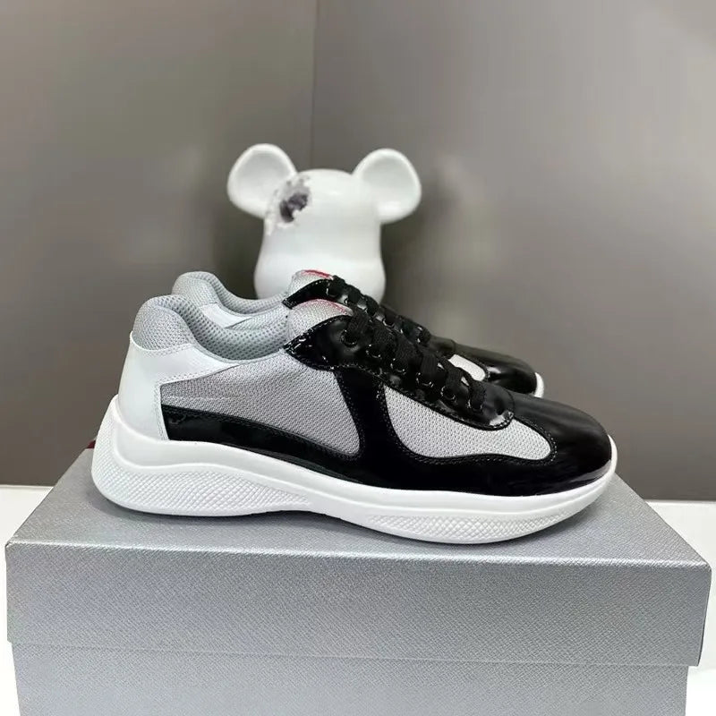 New P-style breathable casual sneakers for summer high-end men's shoes/fashionable mesh panel shoes fitness shoes