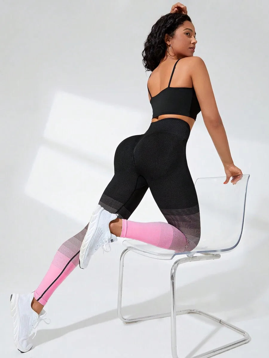 Slayform Ombre Tummy Control/Sports Leggings Yoga Women Pants