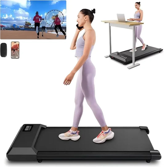 Super Run  2-in-1 Home/Office 2.5 HP Walking Treadmill/mini Treadmills for Small Spaces with APP & Remote Control