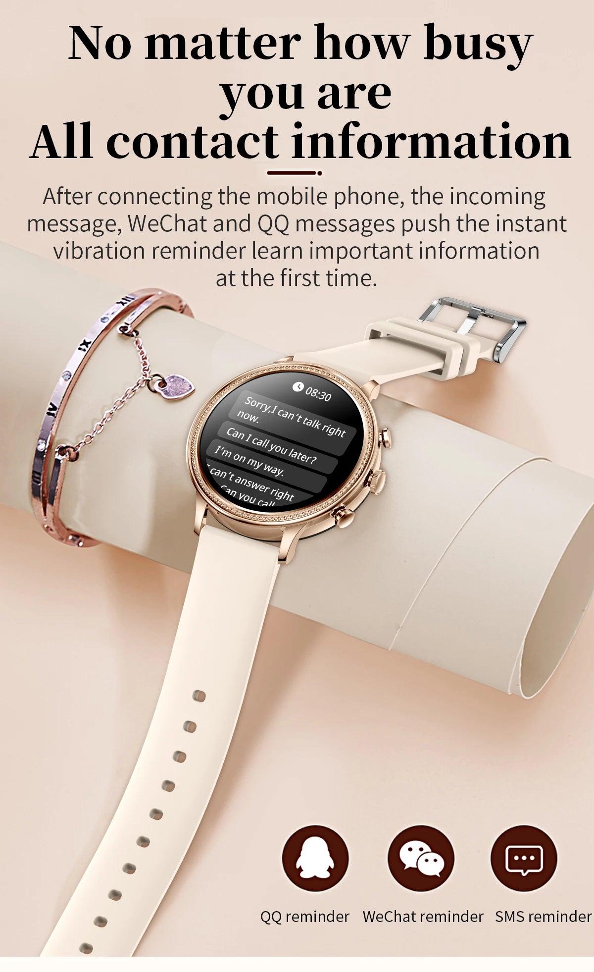 XIAOMI Mijia Luxury Women Smartwatch Bluetooth Call Connection/Ladies Watch Health Heart Rate Monitor Smart Watches