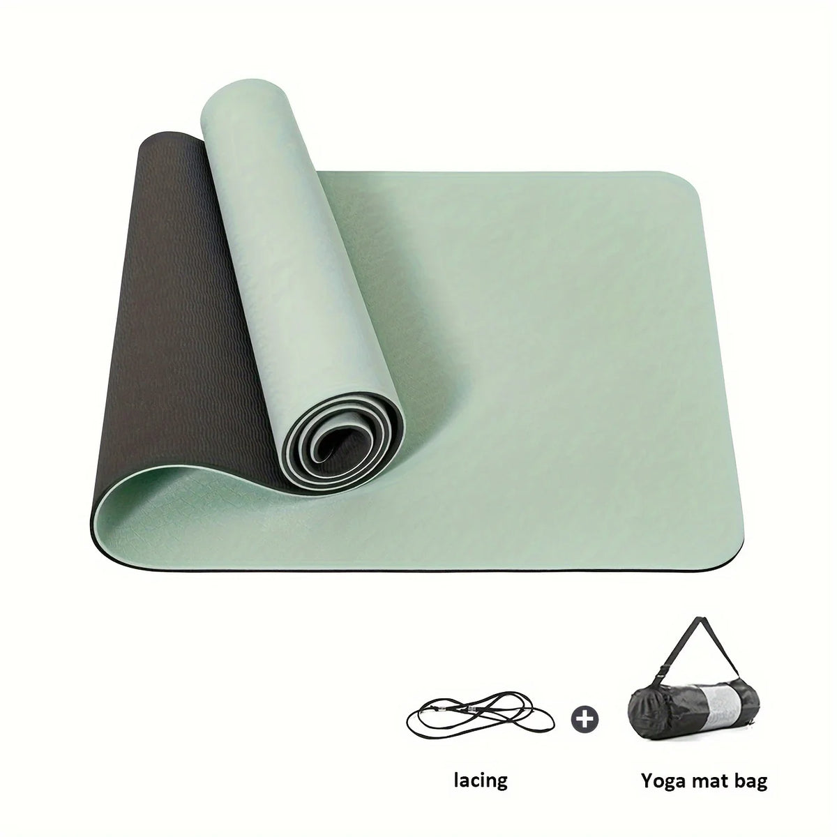 TPE Yoga Mat Non Slip Texture for Pilates Jumping Fitness Men/Women Exercise Pink Green Purple Coffee White Gray Yoga Mat
