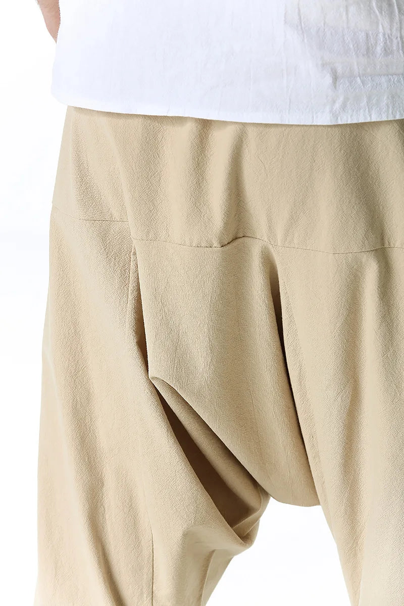 New Men Harem Pants Sweat wear Baggy Casual Yoga Loose Cotton/Sport Jogging Pants Cross Pants for Men Streetwear