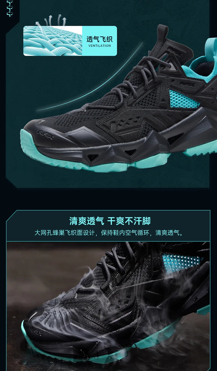 Rax Men Waterproof Hiking Shoes Breathable Hiking Boots/Outdoor Trekking Sports Sneakers Tactical Shoes