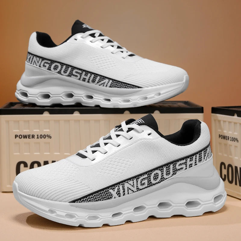 New men shoes Couple Mesh Sneakers Breathable Sports/Casual Shoes with Anti-Slip and Cushioning Running Shoes