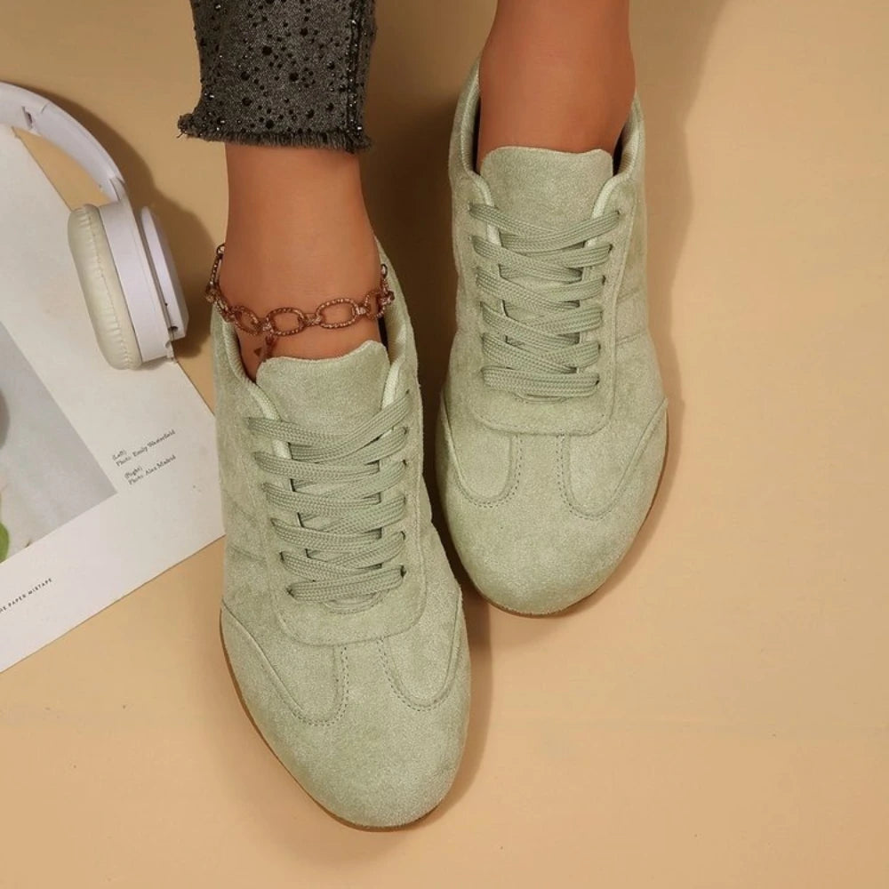 Women's Casual Flat-Soled Non-Slip Wear-Resistant Sport Spring/Autumn Round-Toe Soft And Comfortable Women Single Shoes