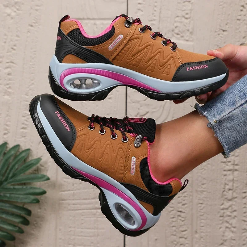 New Vulcanized Women's Shoes Fashionable Luxurious Design Breathable/Platform Shoes Comfortable Outdoor Hiking Women's Sneakers