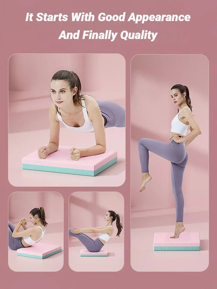 Balance Pad Non-Slip Foam Mat Ankles Knee Cushion For Core And Strength/Stability Training Yoga Fitness Thickened High Rebound