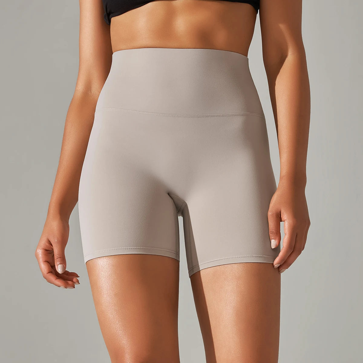 Women High Waist Breathable Yoga Fitness Shorts Stretch Sports Leggings/Running Cycling Summer Daily Workout Gym Athletic Shorts