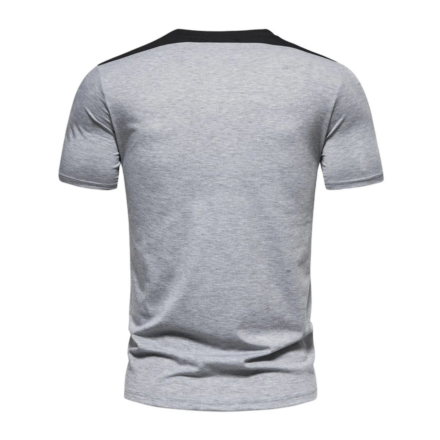 Oversized T-Shirt Men's Crew Neck Loose Spliced Short Sleeve T Shirt/Casual Sports Shirt Men Tee Shirt