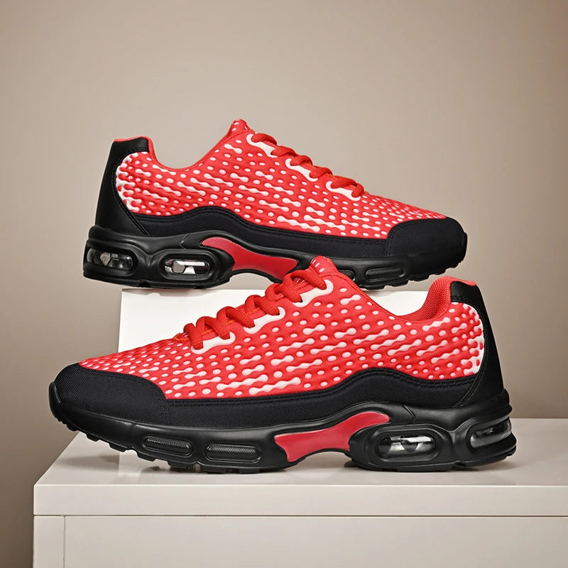 Men's Cushioning Running Shoes EVA Midsole for Shock Absorption/Lightweight & Breathable Mesh Sports Sneakers Gym and Walking