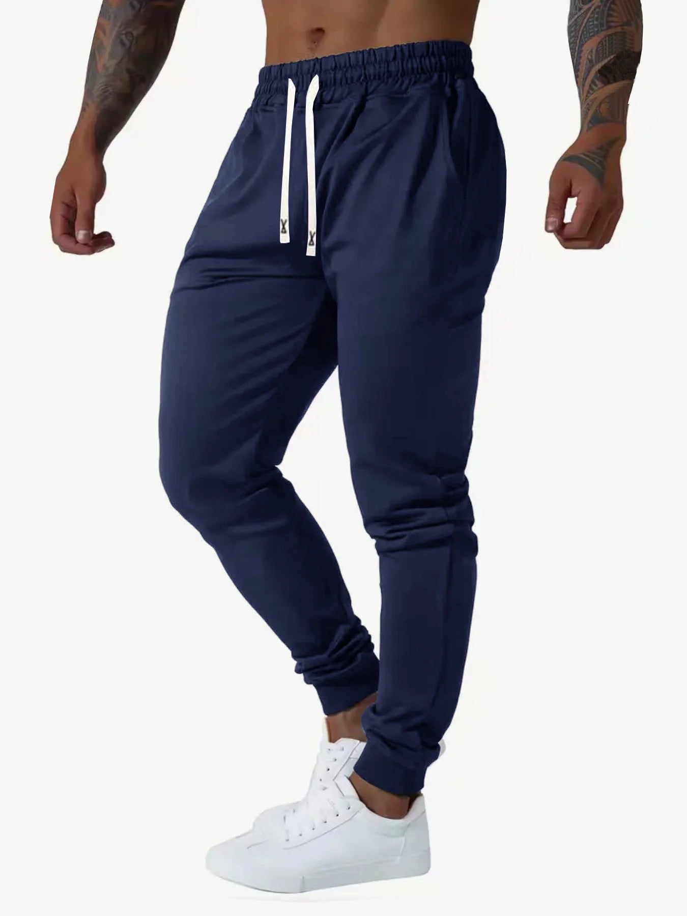 Men's 4-piece set cuffed sports casual pants comfortable fabric/suitable for outdoor sports shopping, and travel