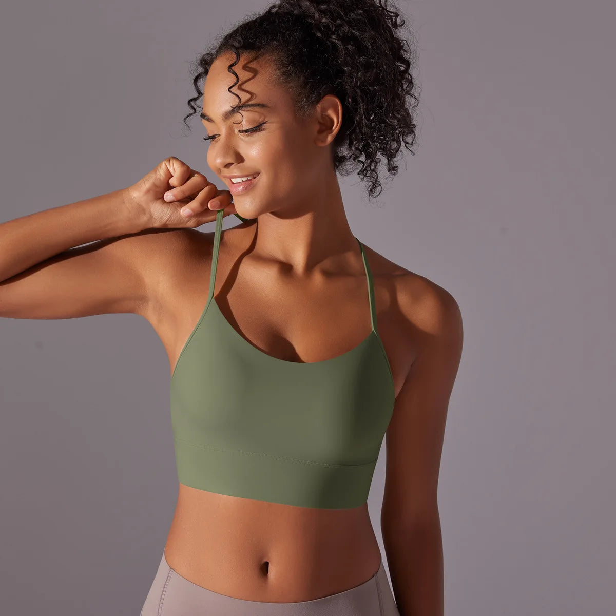 Women Sport Bra Fitness Yoga Top Underwear Soft Y Line Back Running/Gym Crop Top Workout Bra With Chest Pad Push Up Yoga Bra