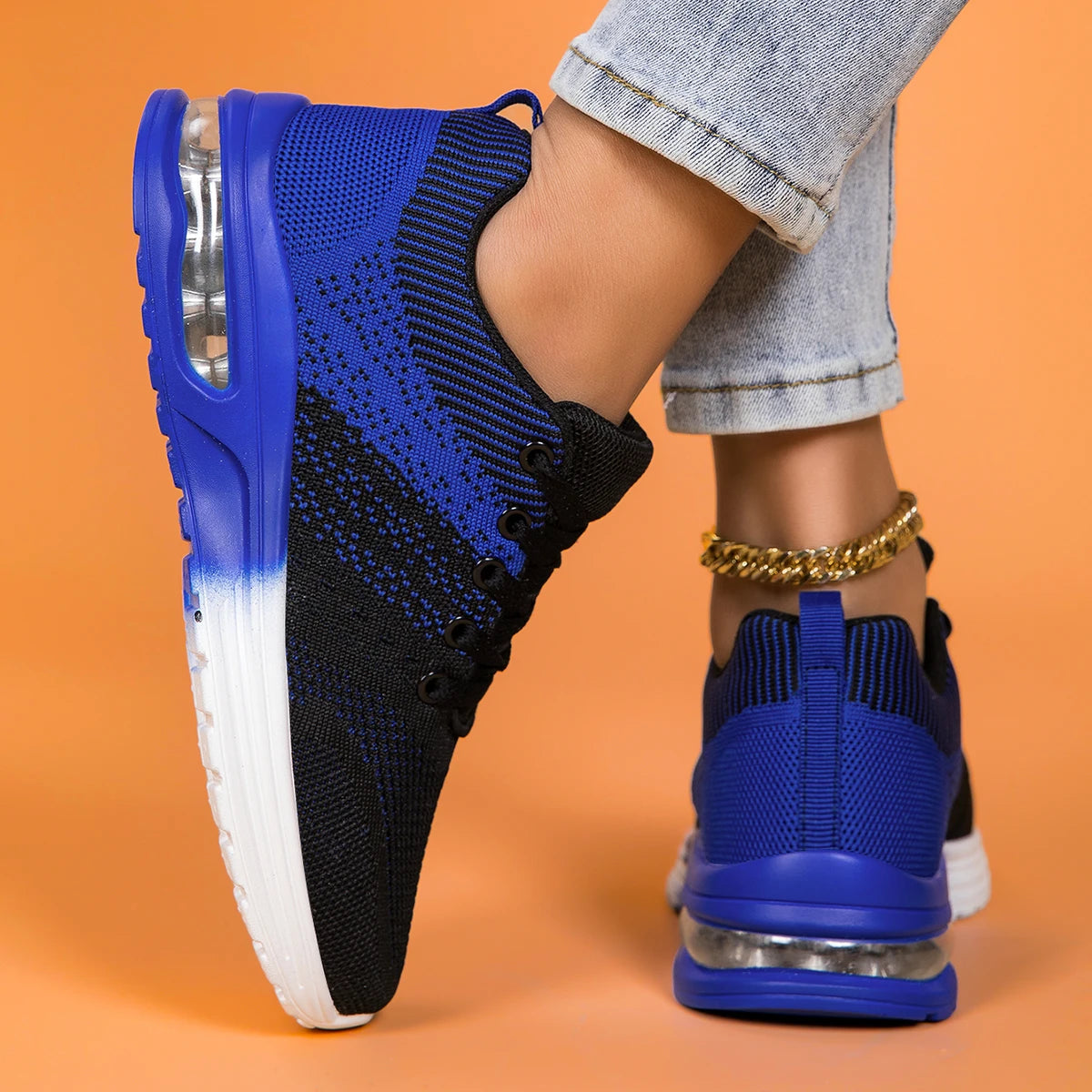 Women's running shoes, lightweight mesh breathable and comfortable/flat soft tennis shoes blade sports shoes for women