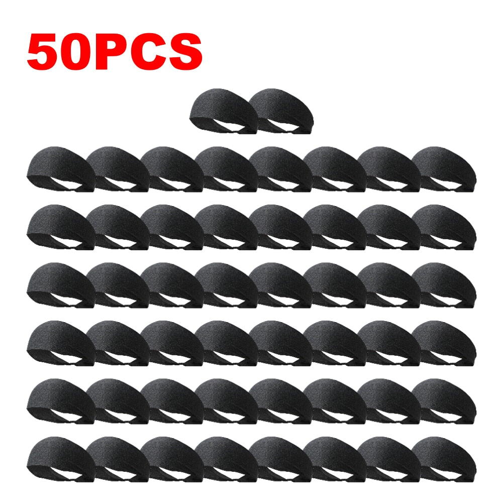 100-10PCS Ultra-Thin Sports Sweatband/Elastic Sport Headbands