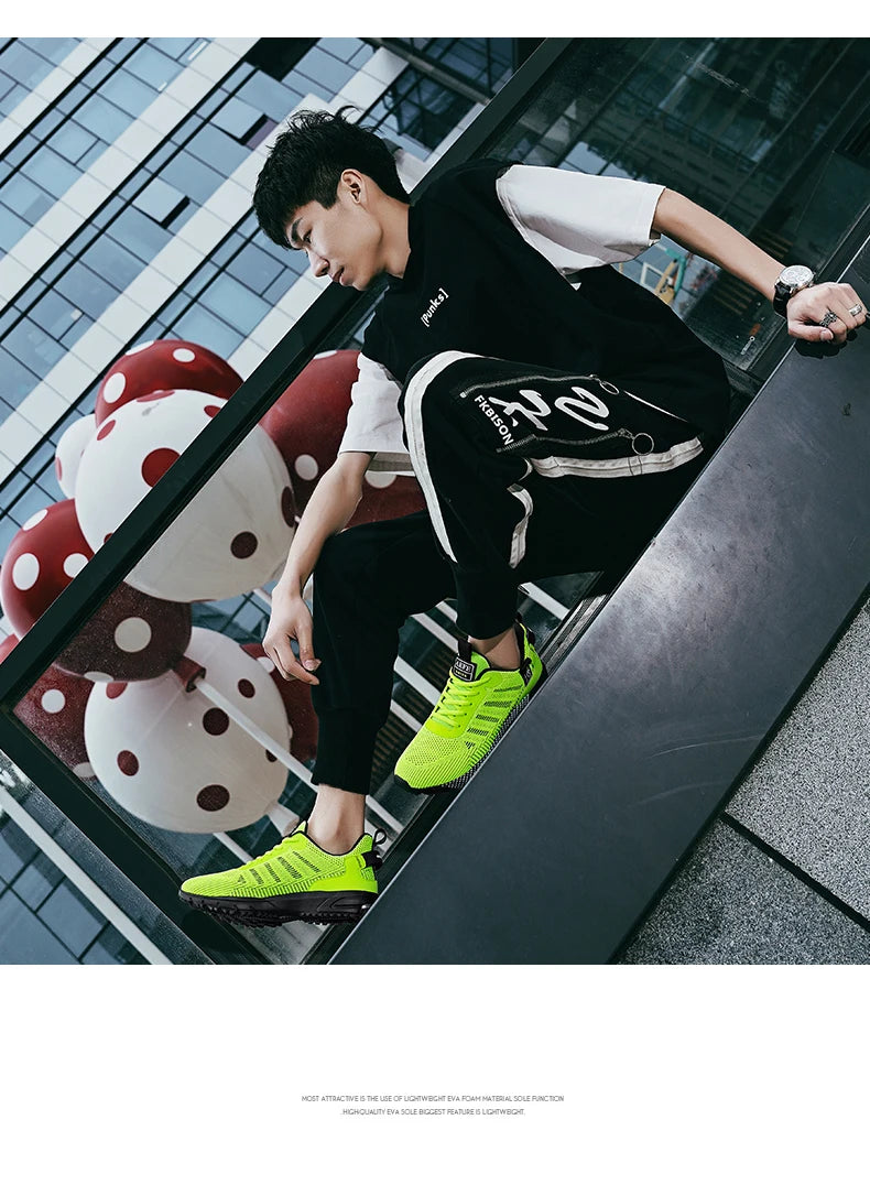 New Men Running Shoes Breathable Outdoor Sports Shoes/Lightweight Sneakers for Men Comfortable Athletic Training Footwear