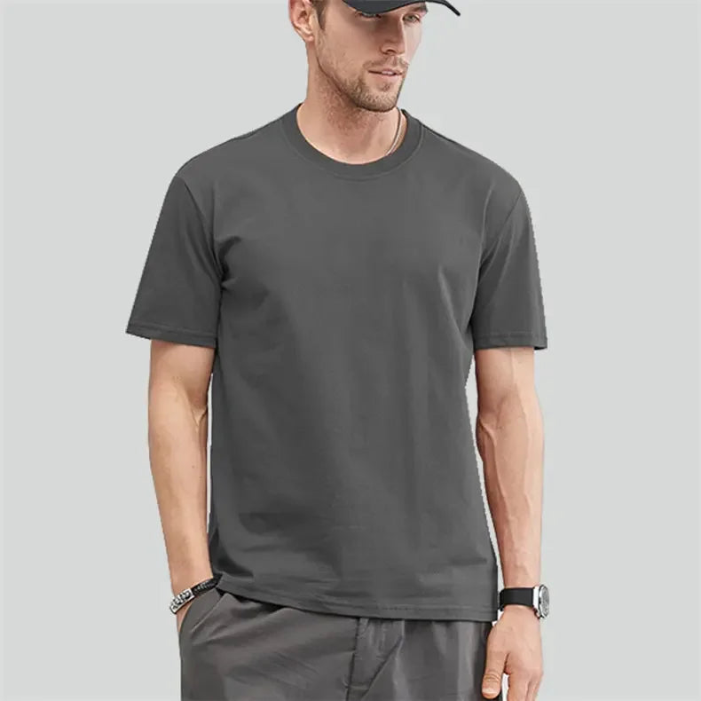 Good Quality T-Shirts Men Summer Sale Cotton Male Tshirt/Short Sleeves Tee Shirt Boys Basic Plain Tops Oversize 5XL