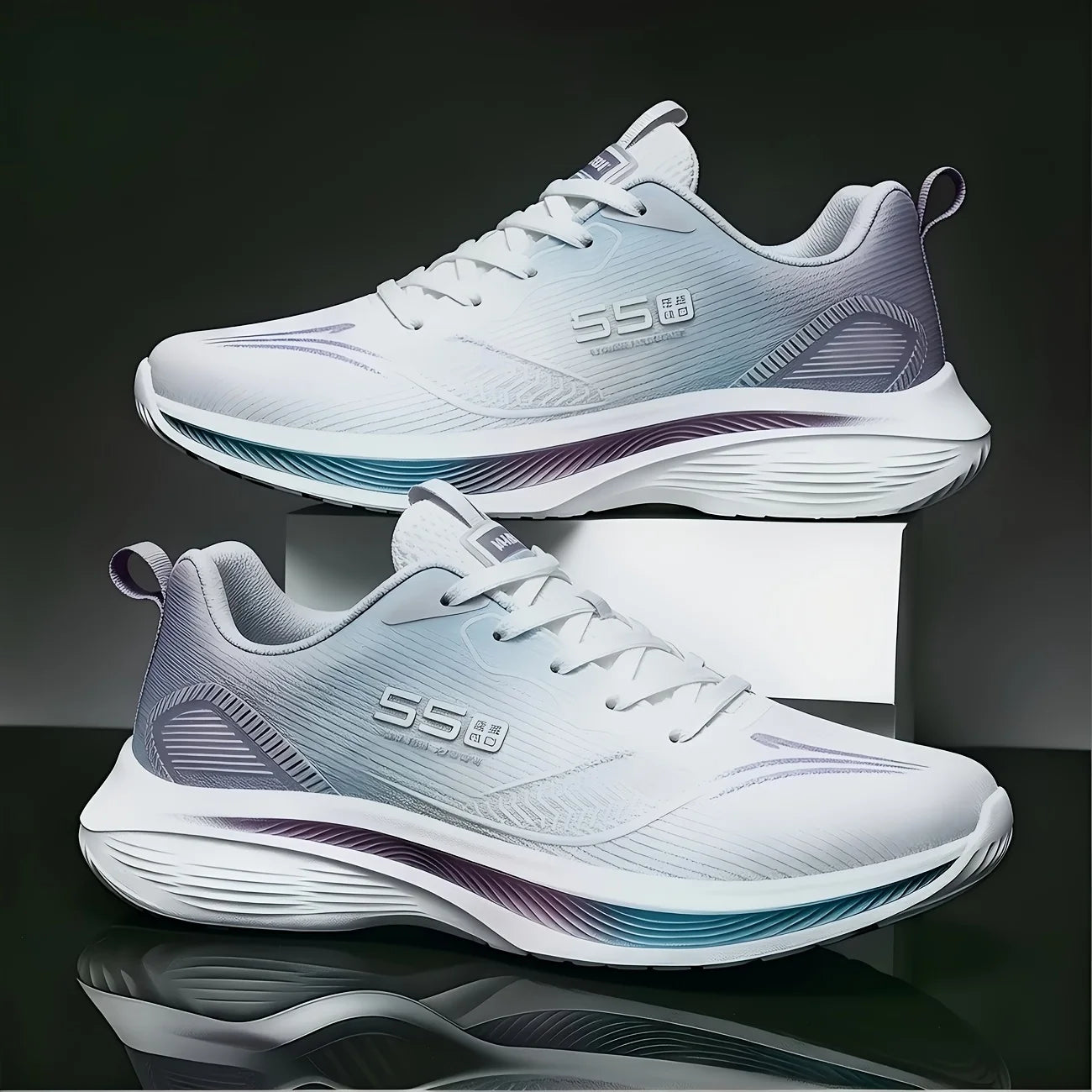 Breathable Knit Floral Embroidery Platform Loafers Lightweight Soft Insole /nti Slip Slip On Wedge Walking Sneakers Comfort