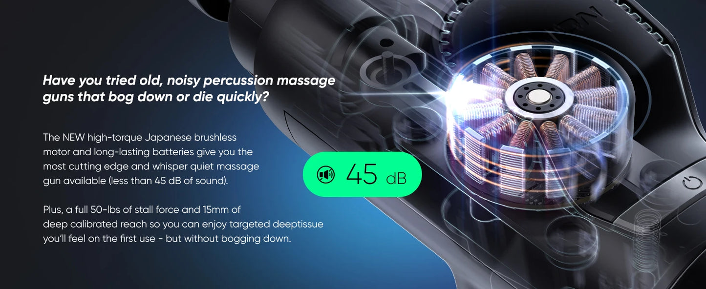 Deep Tissue Massage Gun for Athletes Percussion Muscle Massager for Pain Relief/and Relaxation Chiropractor Body Massager